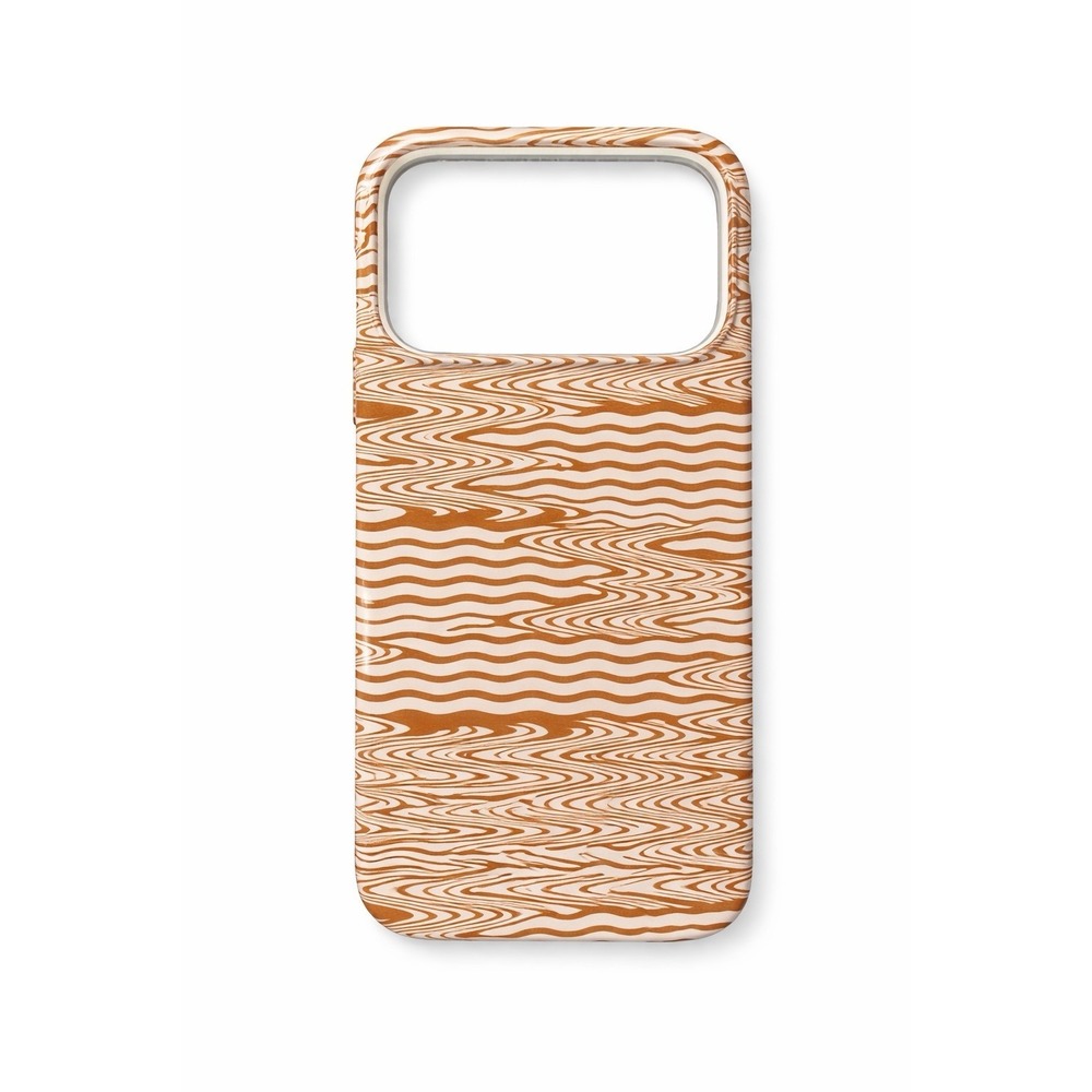 Casely iPhone 17 Pro Max MagSafe Case Brown Wavy Pattern Slim Protective Cover
